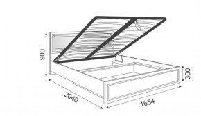Кровать 1.6 Беатрис М11 с мягкой спинкой и ПМ (дуб млечный) в Пойковском - poikovskii.ok-mebel.com | фото 2