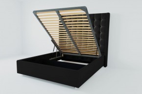 Кровать Венеция ЛЮКС с ПМ 800 (экокожа кольт ч) в Пойковском - poikovskii.ok-mebel.com | фото