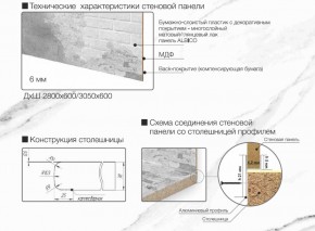 Кухонный фартук со столешницей (А-011) в едином стиле (3050 мм) в Пойковском - poikovskii.ok-mebel.com | фото 7