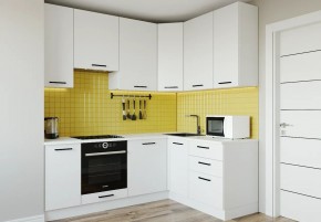 Кухонный гарнитур Белый Глянец 2200*1600 h950 (Стол. 26мм) в Пойковском - poikovskii.ok-mebel.com | фото