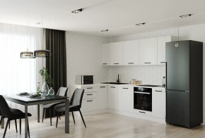 Кухонный гарнитур Белый Глянец 2600*1600 (Стол. 38мм) в Пойковском - poikovskii.ok-mebel.com | фото