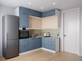 Кухонный гарнитур Фьюжн 2200*1700 (Стол. 38мм) в Пойковском - poikovskii.ok-mebel.com | фото
