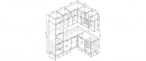 Кухонный гарнитур Фьюжн 2200*1700 (Стол. 38мм) в Пойковском - poikovskii.ok-mebel.com | фото 2