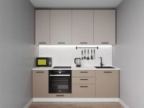 Кухонный гарнитур Каппучино 2200 h950 (Стол. 26мм) в Пойковском - poikovskii.ok-mebel.com | фото