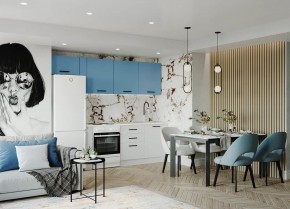 Кухонный гарнитур Капри 2550 (Стол. 26мм) в Пойковском - poikovskii.ok-mebel.com | фото