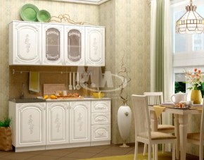 ЛИЗА-2 Кухонный гарнитур 1,7 Белый глянец холодный в Пойковском - poikovskii.ok-mebel.com | фото
