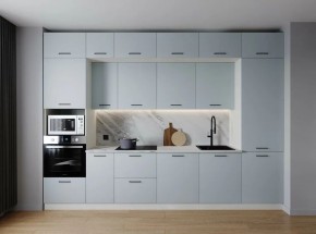 Кухонный гарнитур Смоки 3400 (Стол. 38мм) в Пойковском - poikovskii.ok-mebel.com | фото
