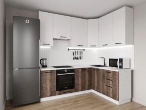 Кухонный гарнитур Старое Дерево 2200*1600 h950 (Стол. 38мм) в Пойковском - poikovskii.ok-mebel.com | фото