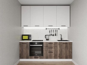 Кухонный гарнитур Старое Дерево 2200 h950 (Стол. 38мм) в Пойковском - poikovskii.ok-mebel.com | фото