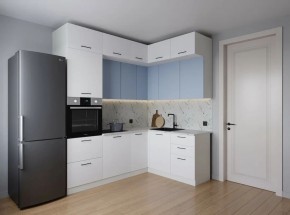 Кухонный гарнитур угловой Капри 2200*1700 (Стол. 38мм) в Пойковском - poikovskii.ok-mebel.com | фото