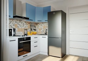 Кухонный гарнитур угловой Капри 2200х1000 (Стол. 38мм) в Пойковском - poikovskii.ok-mebel.com | фото