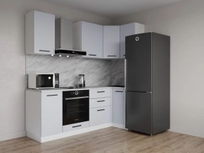 Кухонный гарнитур угловой Смоки 2200*1000 (Стол. 38 мм) в Пойковском - poikovskii.ok-mebel.com | фото