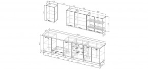 Кухонный гарнитур Умбра 2800 (Стол. 38мм) в Пойковском - poikovskii.ok-mebel.com | фото 2