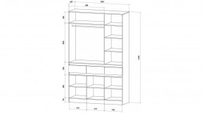 ЛЕНОРА Спальный гарнитур (модульный) кашемир в Пойковском - poikovskii.ok-mebel.com | фото 9