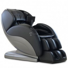 Массажное кресло PS6500 черно-серебряное в Пойковском - poikovskii.ok-mebel.com | фото