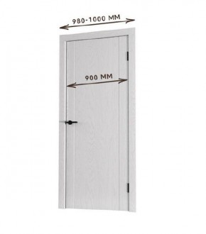 Межкомнатная дверь Bolivar Роялвуд белый (комплект) 900 в Пойковском - poikovskii.ok-mebel.com | фото