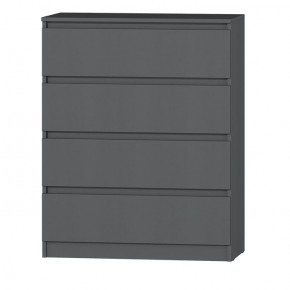МС "Хилтон" Комод №1 800 (4 ящ.) графит в Пойковском - poikovskii.ok-mebel.com | фото 2