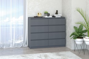 МС "Хилтон" Комод №3 1200 (8 ящ.) графит в Пойковском - poikovskii.ok-mebel.com | фото