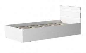МС "Хилтон" Кровать 0,9 (Белый текстурный) 900*2000 в Пойковском - poikovskii.ok-mebel.com | фото