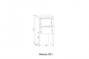 НИКОЛЬ 25 Шкаф 5-ти створчатый в Пойковском - poikovskii.ok-mebel.com | фото 7
