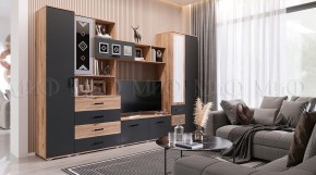 Пенал Белла (Сандал, Графит/Дуб крафт) в Пойковском - poikovskii.ok-mebel.com | фото 5