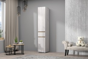 Пенал Лиана (Дуб Крафт Белый/Дуб Крафт Золотой) в Пойковском - poikovskii.ok-mebel.com | фото