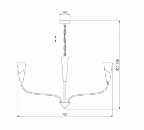 Подвесная люстра Eurosvet Rhyton 60167/6 никель в Пойковском - poikovskii.ok-mebel.com | фото 5