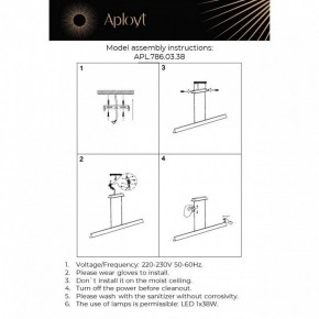 Подвесной светильник Aployt Gercia APL.786.03.38 в Пойковском - poikovskii.ok-mebel.com | фото 13