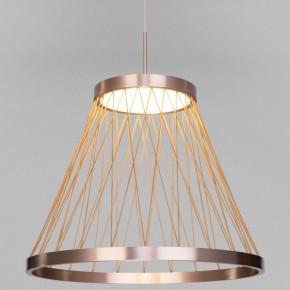 Подвесной светильник Eurosvet Cesta 40016/1 LED коричневый в Пойковском - poikovskii.ok-mebel.com | фото