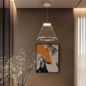 Подвесной светильник Eurosvet Cesta 40016/1 LED коричневый в Пойковском - poikovskii.ok-mebel.com | фото 4