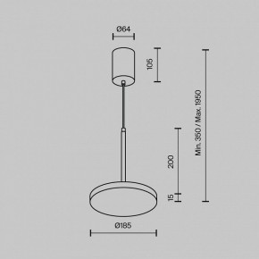 Подвесной светильник Maytoni Plato P076PL-L12W4K-BS в Пойковском - poikovskii.ok-mebel.com | фото 6