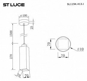 Подвесной светильник ST-Luce Earthy SL1194.413.01 в Пойковском - poikovskii.ok-mebel.com | фото 4