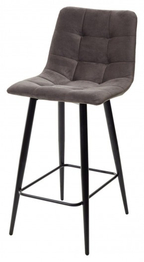 Полубарный стул CHILLI-QB графит #14, велюр / черный каркас (H=66cm) М-City в Пойковском - poikovskii.ok-mebel.com | фото 1