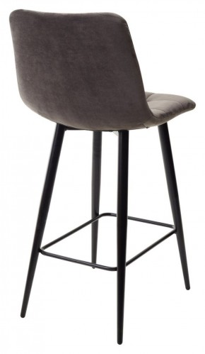 Полубарный стул CHILLI-QB графит #14, велюр / черный каркас (H=66cm) М-City в Пойковском - poikovskii.ok-mebel.com | фото 4