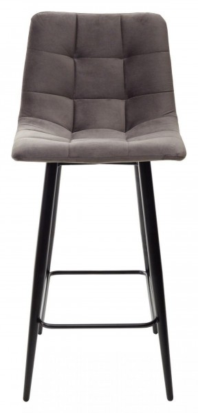 Полубарный стул CHILLI-QB графит #14, велюр / черный каркас (H=66cm) М-City в Пойковском - poikovskii.ok-mebel.com | фото 5