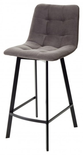 Полубарный стул CHILLI-QB SQUARE графит #14, велюр / черный каркас (H=66cm) М-City в Пойковском - poikovskii.ok-mebel.com | фото