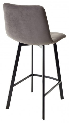 Полубарный стул CHILLI-QB SQUARE графит #14, велюр / черный каркас (H=66cm) М-City в Пойковском - poikovskii.ok-mebel.com | фото 3