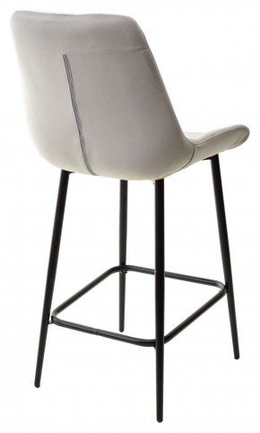Полубарный стул ХОФМАН, цвет H-09 Светло-серый, велюр / черный каркас H=63cm М-City в Пойковском - poikovskii.ok-mebel.com | фото 6