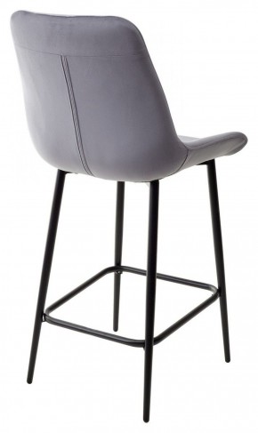 Полубарный стул ХОФМАН, цвет H-14 Серый, велюр / черный каркас H=63cm М-City в Пойковском - poikovskii.ok-mebel.com | фото 5