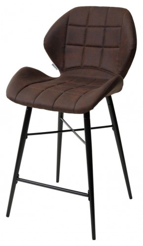 Полубарный стул MARCEL COWBOY-#800 темно-коричневый (H=65cm), ткань микрофибра М-City в Пойковском - poikovskii.ok-mebel.com | фото 1