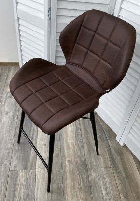Полубарный стул MARCEL COWBOY-#800 темно-коричневый (H=65cm), ткань микрофибра М-City в Пойковском - poikovskii.ok-mebel.com | фото 3
