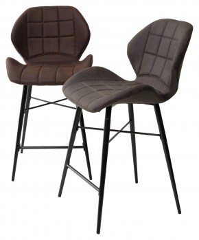 Полубарный стул MARCEL COWBOY-#800 темно-коричневый (H=65cm), ткань микрофибра М-City в Пойковском - poikovskii.ok-mebel.com | фото 5