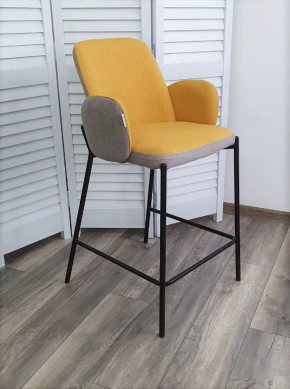 Полубарный стул NYX (H=65cm) VF106 желтый / VF120 серый М-City в Пойковском - poikovskii.ok-mebel.com | фото 1