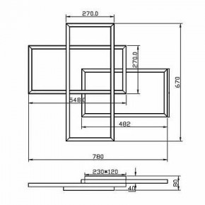 Потолочная люстра Maytoni Line MOD016CL-L80BK в Пойковском - poikovskii.ok-mebel.com | фото 2