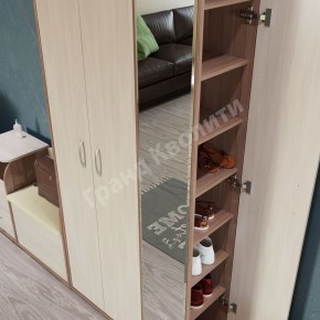 Прихожая ДОМИНО mini Бодега темный/светлый в Пойковском - poikovskii.ok-mebel.com | фото 4