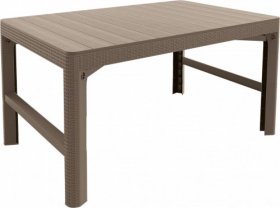Раскладной стол Лион с регулируемой высотой столешницы (Lyon rattan table) капучино (h400/650) в Пойковском - poikovskii.ok-mebel.com | фото 2