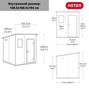 Сарай Манор Пентхаус 6x6 (MANOR PENT 6x6) в Пойковском - poikovskii.ok-mebel.com | фото 3