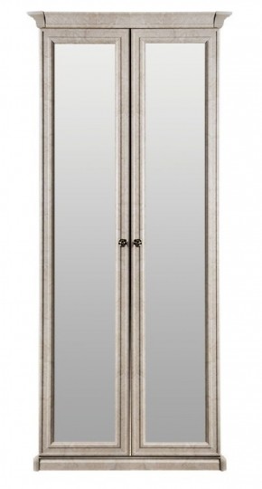 Шкаф 2-х створчатый с зеркалом Афина (крем корень) в Пойковском - poikovskii.ok-mebel.com | фото