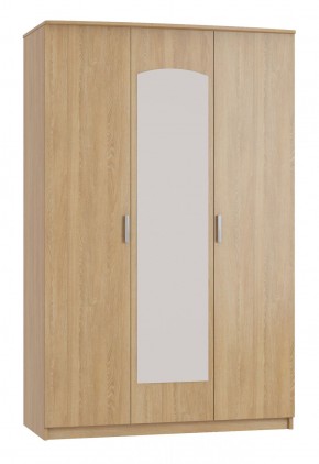Шкаф 3-х дверный с зеркалом Шк210.1 МС Ирина в Пойковском - poikovskii.ok-mebel.com | фото