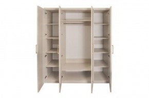 Шкаф 4-х ств с зеркалами Мокко (бежевый) в Пойковском - poikovskii.ok-mebel.com | фото 2